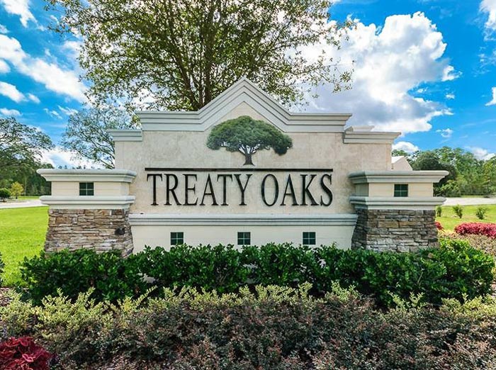 treaty oaks signage